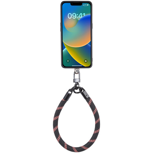 Universal Phone Short Lanyard(Black + Pink)