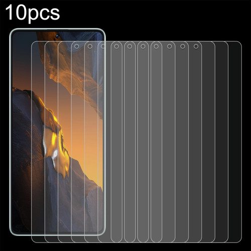 For Xiaomi Poco F5 10pcs 0.26mm 9H 2.5D Tempered Glass Film
