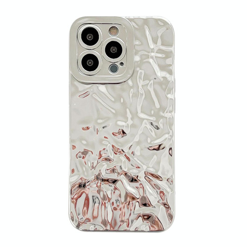 For iPhone 12 Pro Meteorite Texture Electroplating TPU Phone Case(Silver)