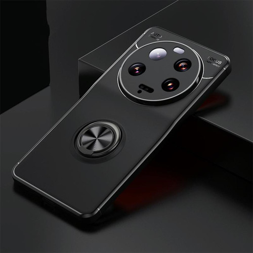 For Xiaomi 13 Ultra Metal Ring Holder TPU Phone Case(Black)
