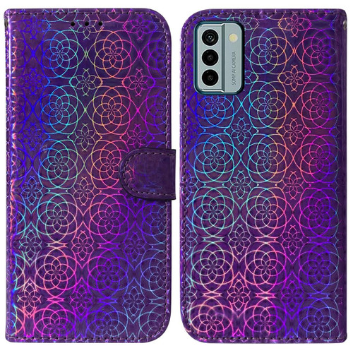 For Nokia G22 Colorful Magnetic Buckle Leather Phone Case(Purple)
