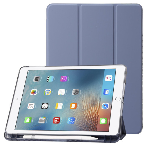 Clear Acrylic Leather Tablet Case For iPad Air 2 / Air / 9.7 2018 / 9.7 2017(Lavender)