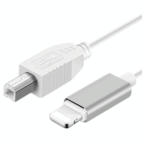 1m 8 Pin to USB-B MIDI Cable for iPad / iPhone Compatible with iOS 10-14