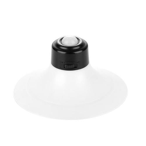 Rechargeable Suction Cup Type Human Body Infrared Sensor Smart LED Night Light(Black)