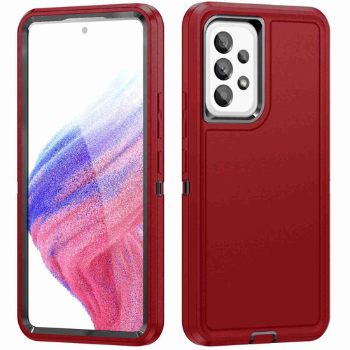 For Samsung Galaxy A53 Life Waterproof Rugged Phone Case(Red + Black) For Samsung Galaxy A53 Life Waterproof Rugged Phone Case(Red + Black)
