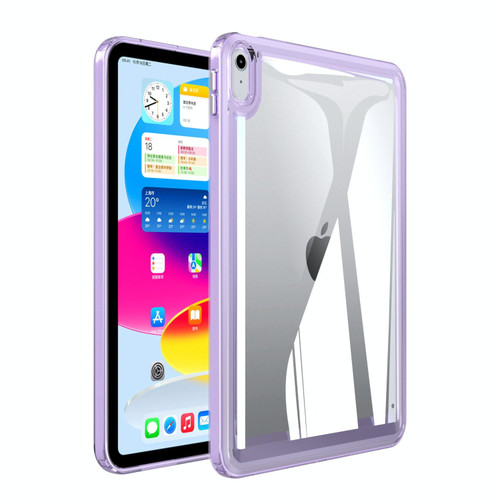 For iPad mini 6 Transparent Acrylic Tablet Case(Light Purple)