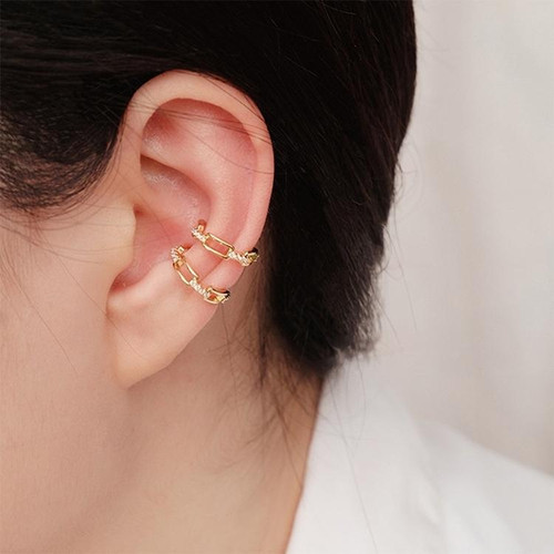 Temperament Ladies Light Luxury Pearl Double Layer Earrings Diamond Earrings, Specification:EH0993
