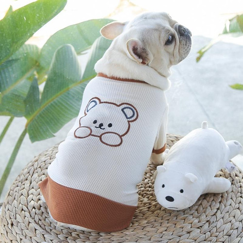 Pet Couple Bottoming Shirt Cat Dog Clothes, Size: M(T-shirt)