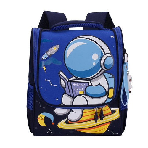 Kindergarten Children Cute Cartoon Backpack School Bag(Royal Blue)