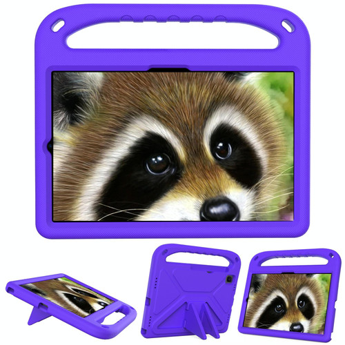 For Samsung Galaxy Tab S5e T720 Handle EVA Shockproof Tablet Case with Holder(Purple)