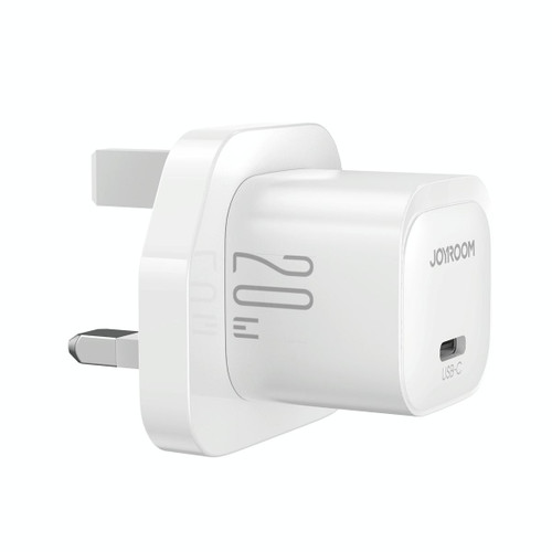 JOYROOM JR-TCF02 PD Type-C 20W Mini Charger, Plug:UK Plug(White)