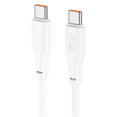 hoco X93 60W USB-C/Type-C to USB-C/Type-C Fast Charge Data Cable, Length:1m(White)