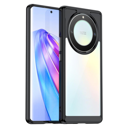 For Honor X9A Colorful Series Acrylic + TPU Phone Case(Black) For Honor X9A Colorful Series Acrylic + TPU Phone Case(Black)