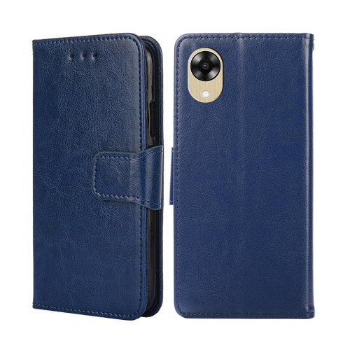 For OPPO A17k Crystal Texture Leather Phone Case(Royal Blue) For OPPO A17k Crystal Texture Leather Phone Case(Royal Blue)
