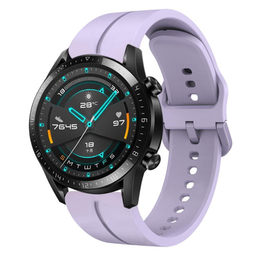 For Huawei GT2 46mm 22mm Loop Silicone Watch Band(Purple) For Huawei GT2 46mm 22mm Loop Silicone Watch Band(Purple)