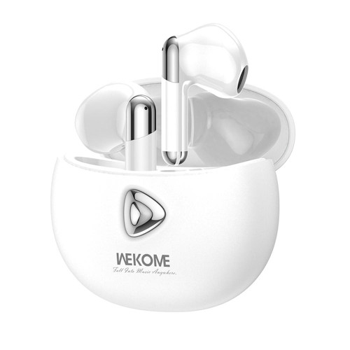 WK V53 Dot Color Series TWS Wireless Bluetooth Noise Canceling Earphones (White)