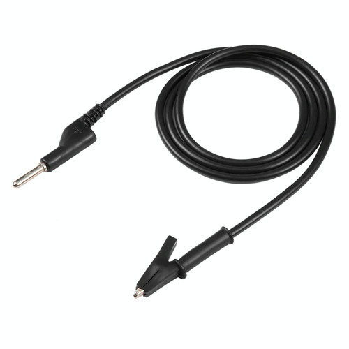 Thick Probe to Alligator Clip Test Lead Single Cable, Length: 1m (Black) Thick Probe to Alligator Clip Test Lead Single Cable, Length: 1m (Black)