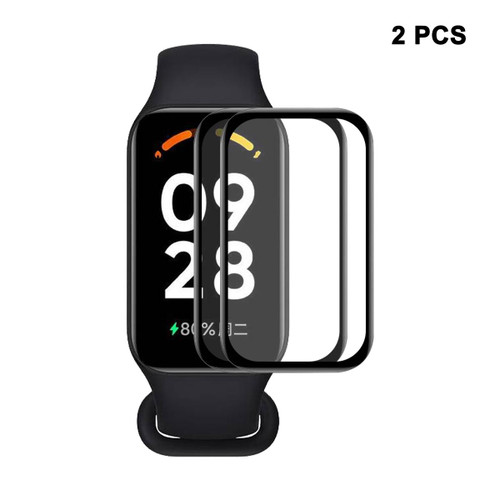 2 PCS For Redmi Smart Band 2 ENKAY Hat-Prince 3D Full Coverage Soft PC Edge + PMMA HD Screen Protector Film