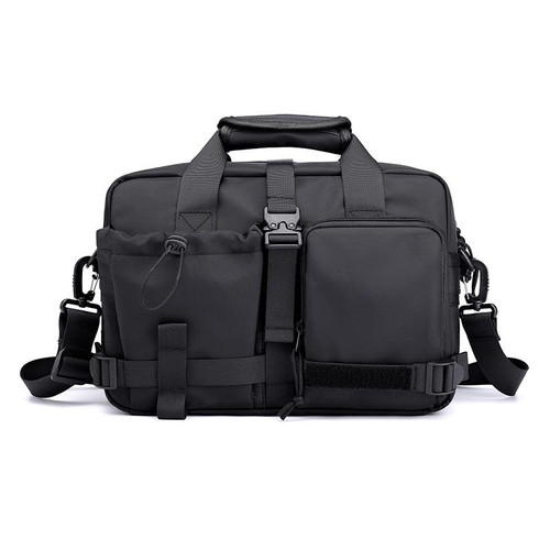 HAOSHUAI 822 Men Large Capacity Casual Shoulder Messenger Bag Handle Computer Bag(Black) HAOSHUAI 822 Men Large Capacity Casual Shoulder Messenger Bag Handle Computer Bag(Black)