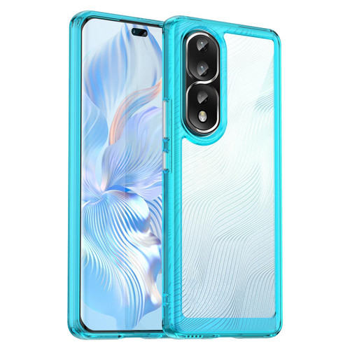 For Honor 80 Pro 5G Colorful Series Acrylic + TPU Phone Case(Transparent Blue)