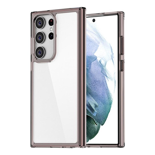 For Samsung Galaxy S23 5G iPAKY Transparent PC + TPU Phone Case(Transparent Black) For Samsung Galaxy S23 5G iPAKY Transparent PC + TPU Phone Case(Transparent Black)