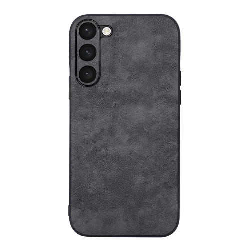 For Samsung Galaxy S23 5G Morocco Texture PU Phone Case(Black)