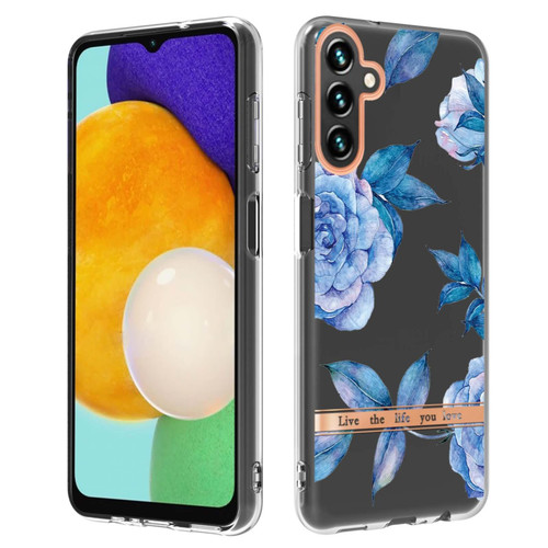 For Samsung Galaxy A14 5G Flowers and Plants Series IMD TPU Phone Case(Orchid Peony)