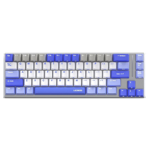 LEOBOG K67 2.4G Bluetooth Wireless RGB Three Mode Customized Mechanical Keyboard, Ice Crystal Switch (Blue)