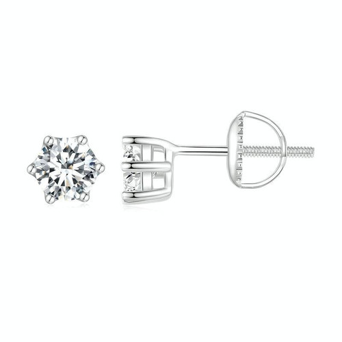 MSE007 S925 Sterling Silver Moissanite White Gold Plated Simple Elegant Earrings MSE007 S925 Sterling Silver Moissanite White Gold Plated Simple Elegant Earrings