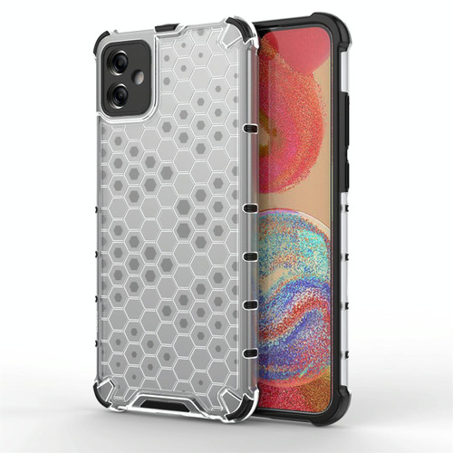 For Samsung Galaxy A04e 4G Honeycomb Phone Case(White)