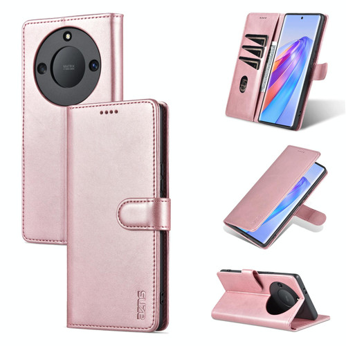 For Honor X40 AZNS Skin Feel Calf Texture Flip Leather Phone Case(Rose Gold) For Honor X40 AZNS Skin Feel Calf Texture Flip Leather Phone Case(Rose Gold)