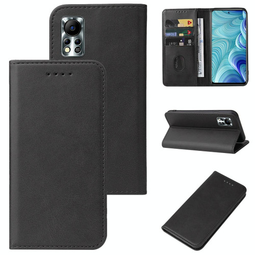 For Infinix Hot 11s NFC Magnetic Closure Leather Phone Case(Black)