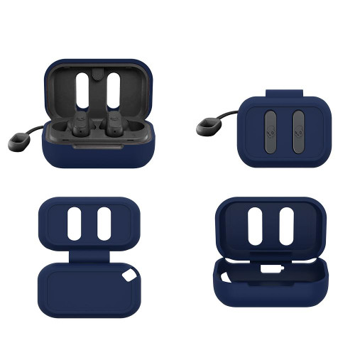 For Skull Candy Dime G52 Bluetooth Earphones Anti-drop Silicone Protective Case(Blue)