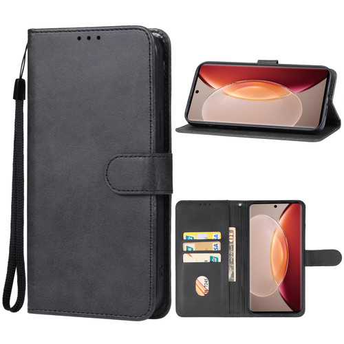 For vivo X90 Leather Phone Case(Black)