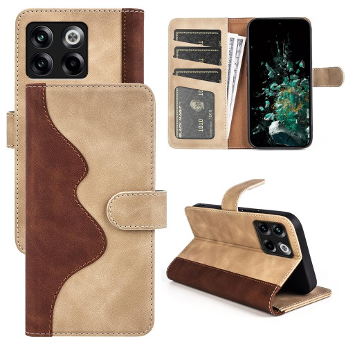 For OnePlus Ace Pro Stitching Horizontal Flip Leather Phone Case(Yellow) For OnePlus Ace Pro Stitching Horizontal Flip Leather Phone Case(Yellow)