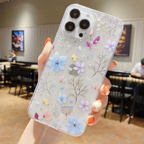 For iPhone 11 Fresh Small Floral Epoxy TPU Phone Case(D05)