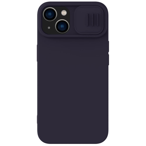 For iPhone 14 NILLKIN CamShield Liquid Silicone Phone Case (Deep Purple)