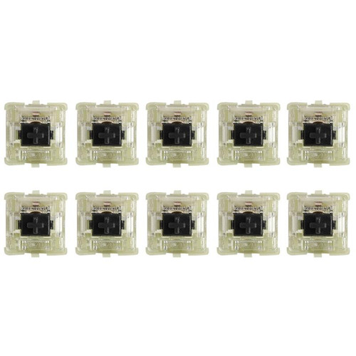 10PCS Cherry MX RGB Transparent Shaft Switch Mechanical Keyboard Triangular Shaft Body, Color: Black Shaft