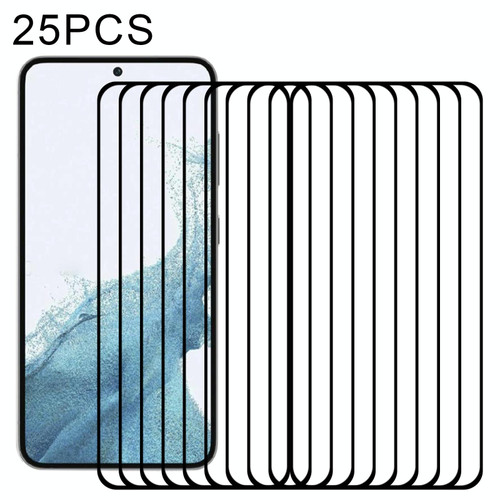 For Samsung Galaxy S23 5G 25pcs 3D Curved Edge Full Screen Full Glue Tempered Glass Film