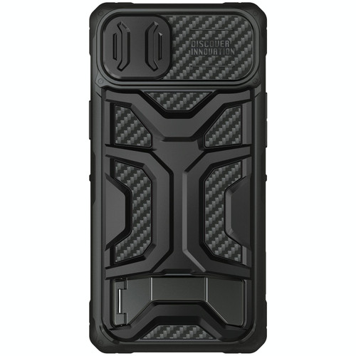 For iPhone 14 Plus NILLKIN Sliding Camera Cover Design TPU + PC Phone Case(Black)