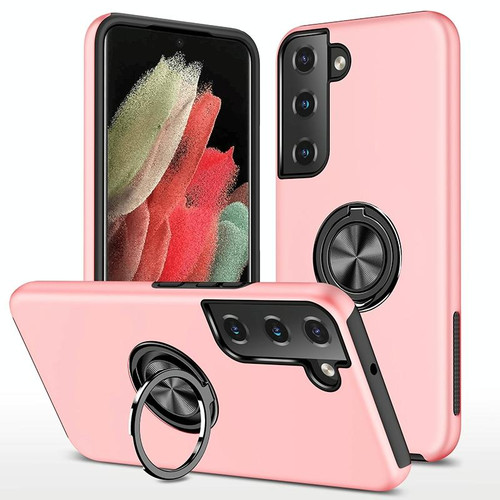 For Samsung Galaxy S22+ 5G PC + TPU Magnetic Phone Case with Invisible Ring Holder(Rose Gold) For Samsung Galaxy S22+ 5G PC + TPU Magnetic Phone Case with Invisible Ring Holder(Rose Gold)