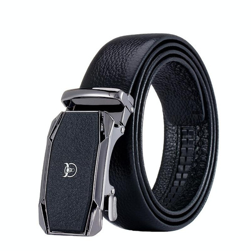 BULL CAPTAIN Automatic Buckle Thickened Cowhide Soft Wear-resistant Belt, Length: 125cm