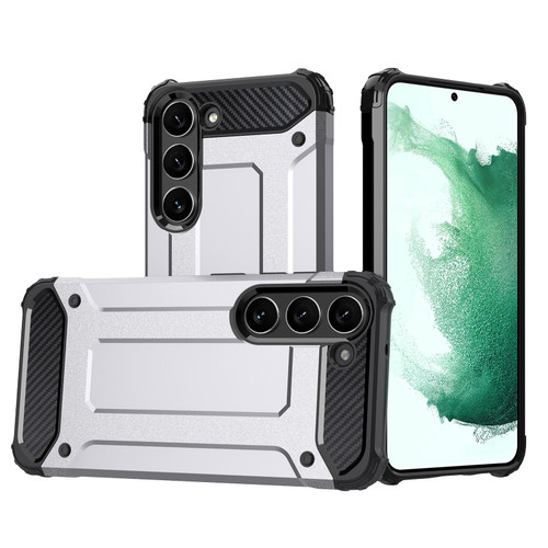 For Samsung Galaxy S23+ 5G Magic Armor TPU Hard PC Phone Case(Silver) For Samsung Galaxy S23+ 5G Magic Armor TPU Hard PC Phone Case(Silver)