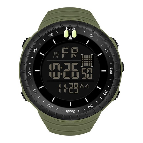 SYNOKE 9648-B Men Outdoor Waterproof Luminous Sports Electronic Watch(Green)