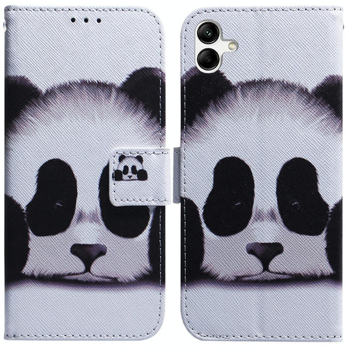 For Samsung Galaxy A04/M13 5G Coloured Drawing Horizontal Flip Leather Phone Case(Panda) For Samsung Galaxy A04/M13 5G Coloured Drawing Horizontal Flip Leather Phone Case(Panda)