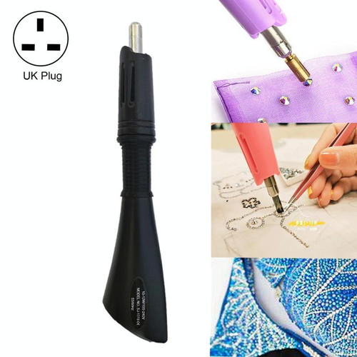 DIY Manual Stamping Tools Portable Dot Drill Pen, Specification: UK Plug Black