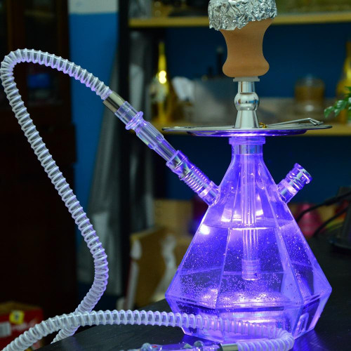 Acrylic Single Pipe Hookah Set