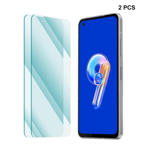 For Asus Zenfone 9 2pcs ENKAY 0.26mm 9H 2.5D Tempered Glass Film