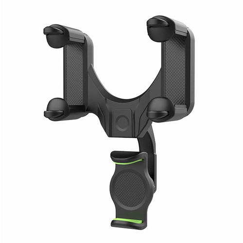 Car Rear Mirror Navigation Phone Holder (Green)