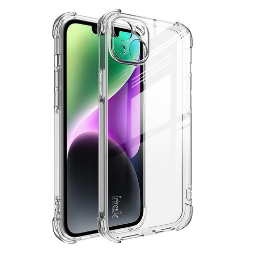 For iPhone 14 imak Shockproof Airbag TPU Phone Case(Transparent)